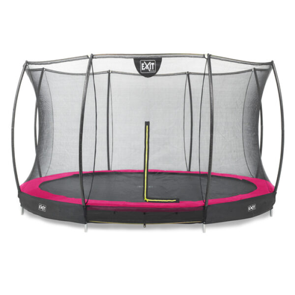 hoed Flipper halsband EXIT Silhouette inground trampoline ø427cm met veiligheidsnet - roze -  Be-out