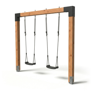 Douglas dubbele houten schommel Exit Linea Robust 110