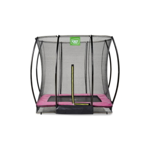 Trampoline Exit Silhouette inground 153x214cm met veiligheidsnet - roze