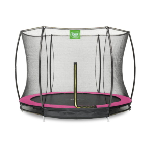 Trampoline Exit Silhouette inground ø305cm met veiligheidsnet - roze