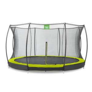 Trampoline Exit Silhouette inground ø366cm met veiligheidsnet - groen